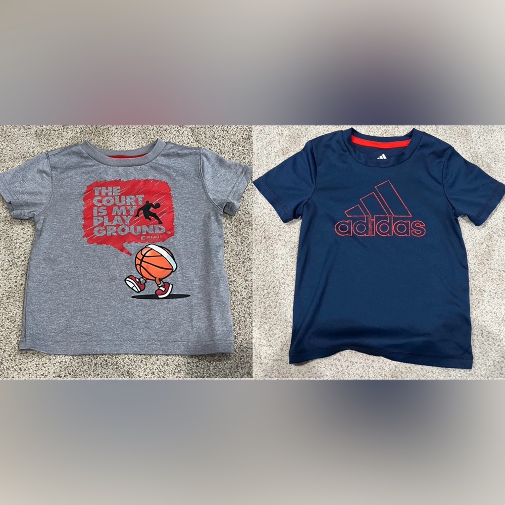 Toddler Shirt Bundle Adidas & And One Boys Size 3T